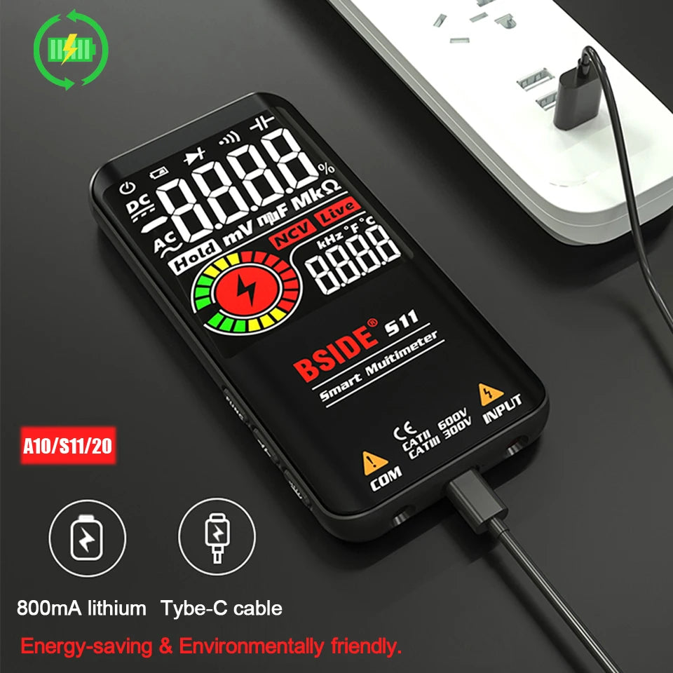 BSIDE Smart Digital Multimeter EMF Tester 0 To 620V USB