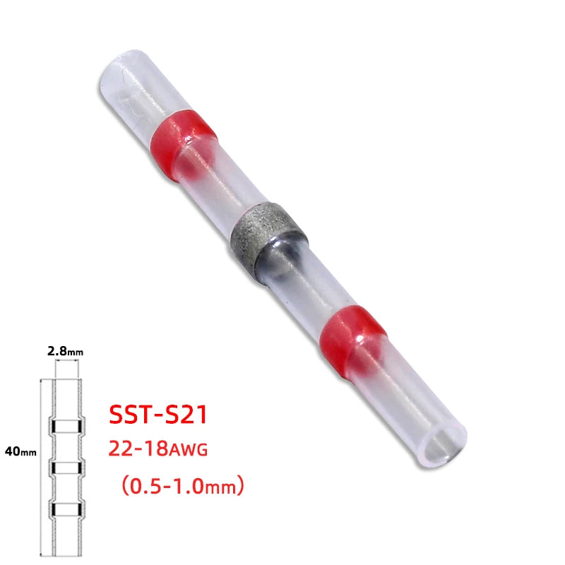 250PCS Waterproof Solder Seal Sleeve Splice Terminals Kit