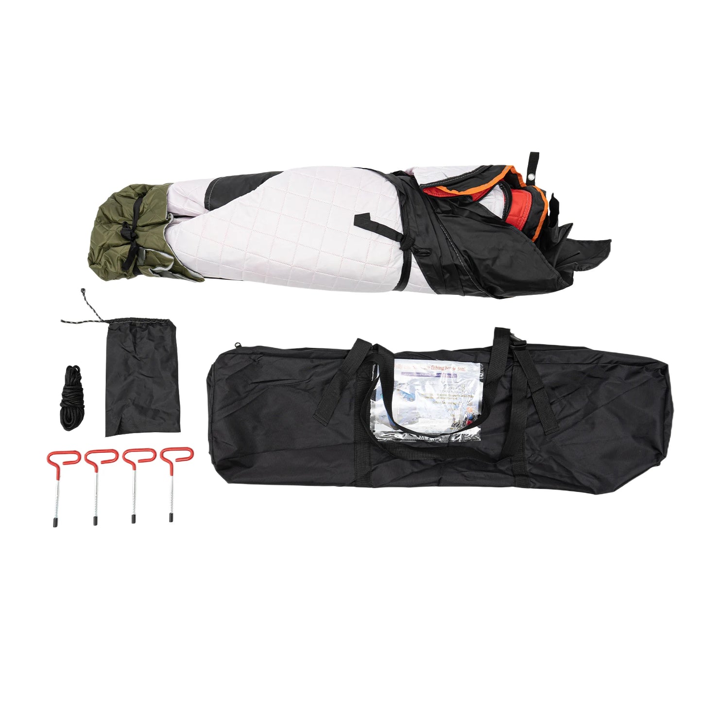 Insulated Ice Fishing Tent 1 2 People Portable Shelter