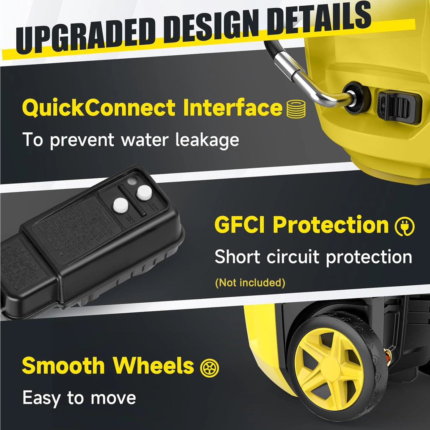 Electric High Pressure Washer 1800W 4200 PSI Mini Car Wash