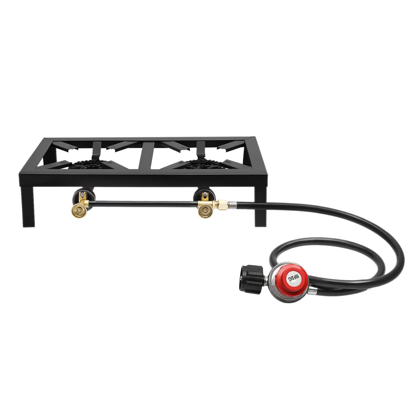 8000W Portable Camping Gas Stove Two Burner With Hose