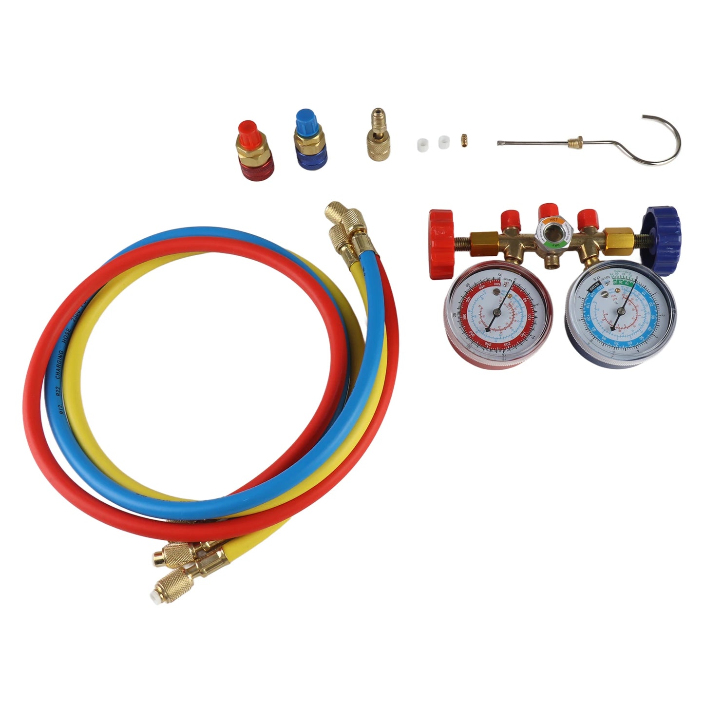 Refrigerant Gauge 3 Way Air Conditioning Manifold Set R134A