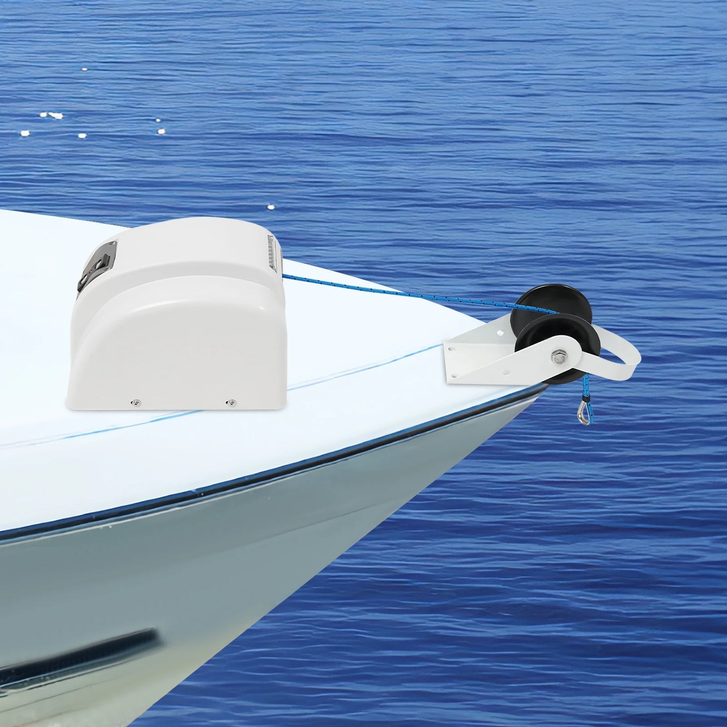 Electric Anchor Winch 45 Lbs Boat Winch Remote Control