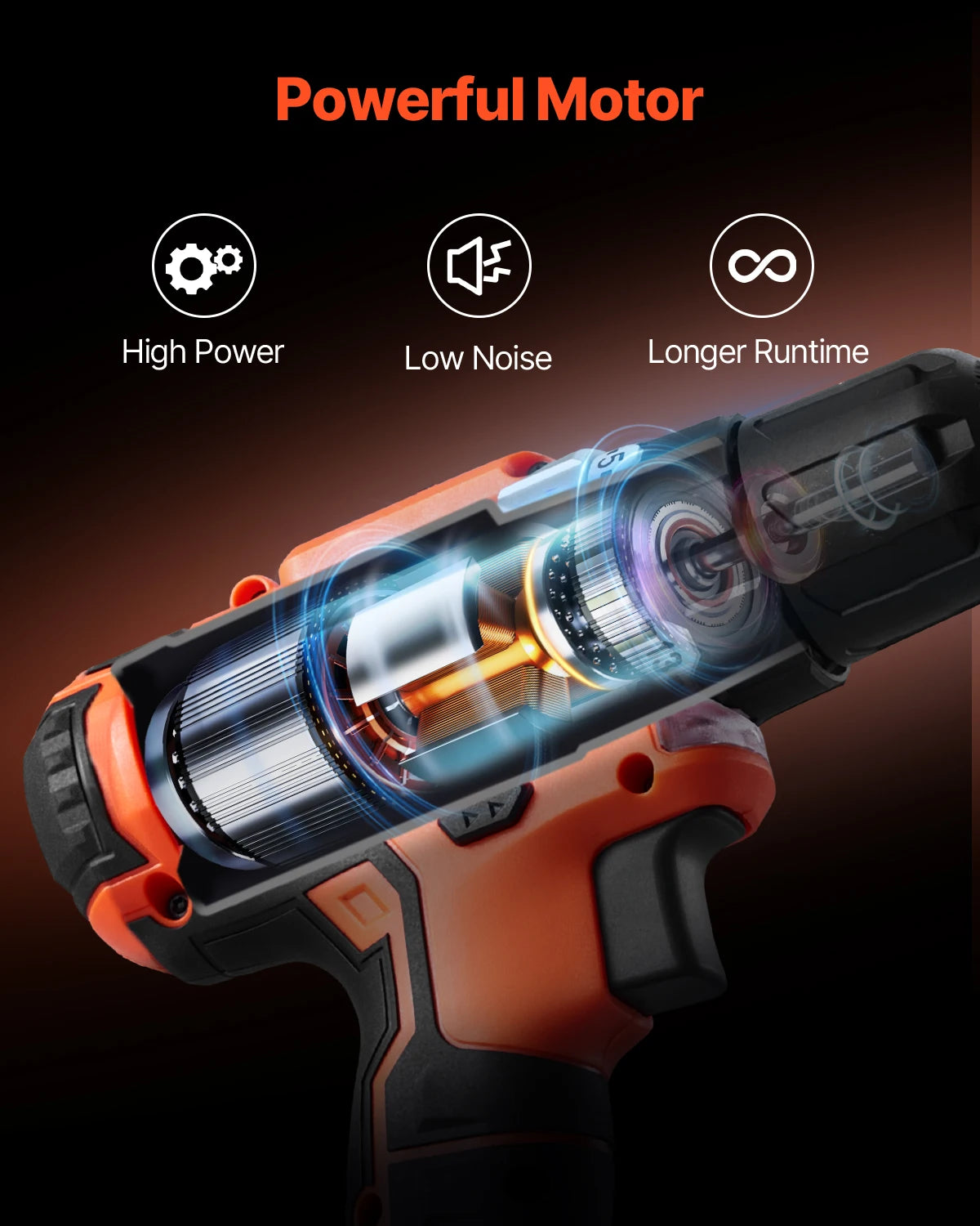 SucceBuy Cordless 2 Tool Power Drill And Impact Driver Kit
