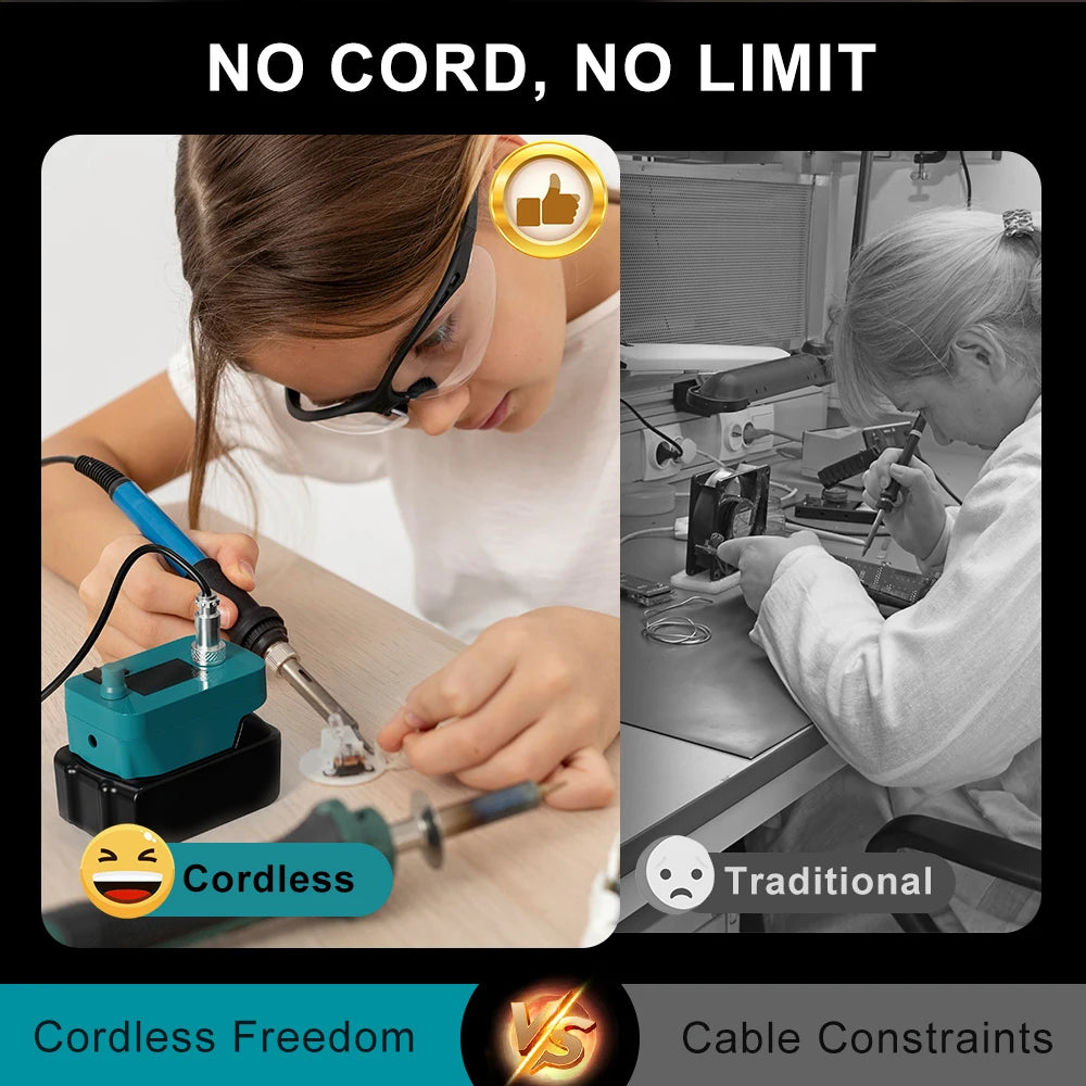 Cordless Electric Soldering Iron Station Tool For Makita 18V