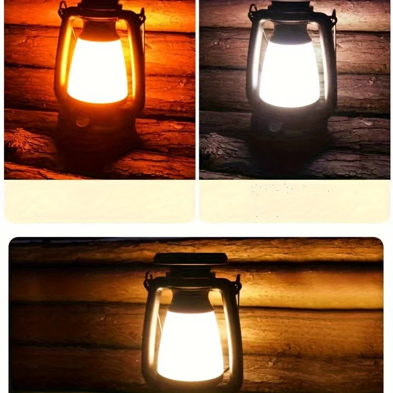 Solar Camping Lamp Portable Rechargeable Atmosphere Lighting