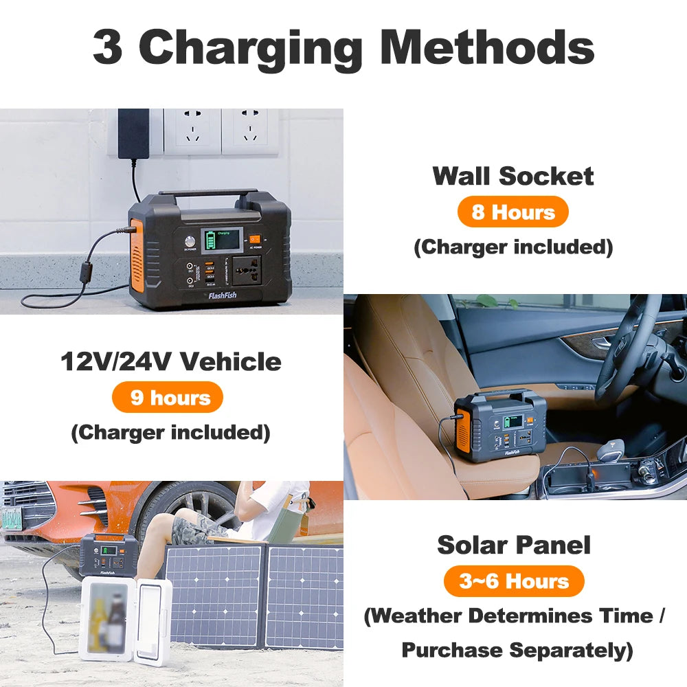 E200 Portable Power Station 40800mAh Solar Generator