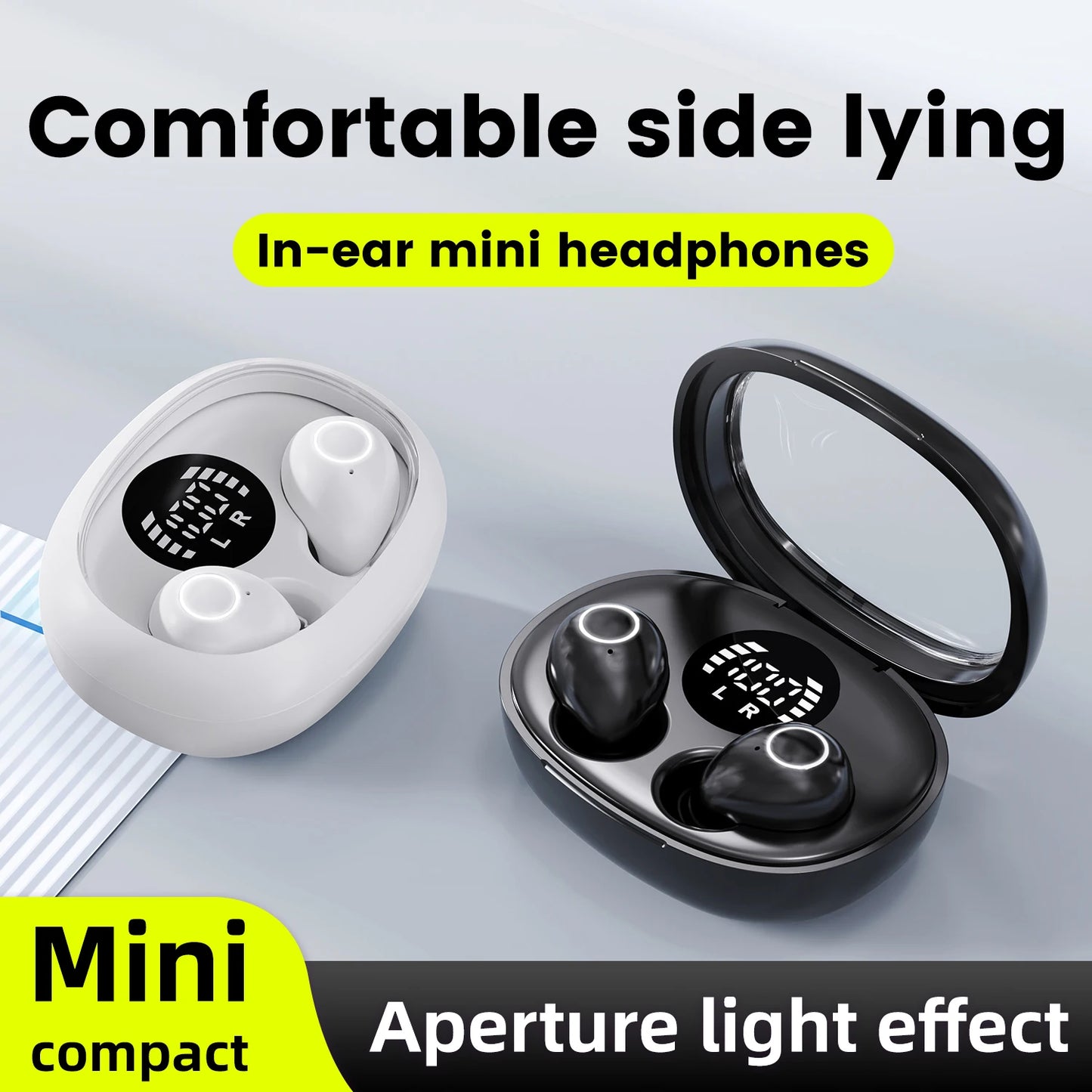 Sleep Hidden Headphones Wireless Invisible Earbuds for Sleeping