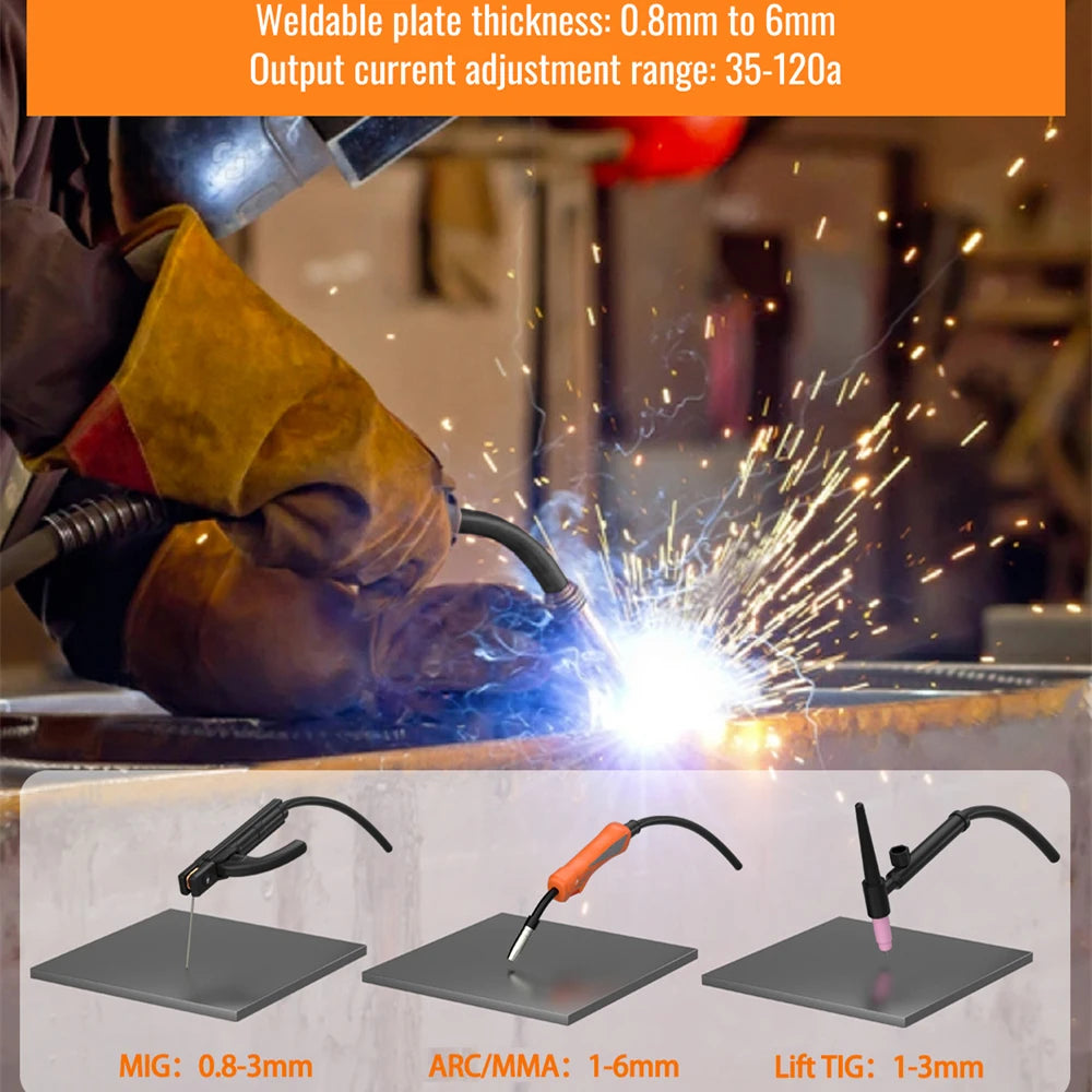 Hitbox HBM1200 3 In 1 Mig Tig Arc Welding Machine Welder