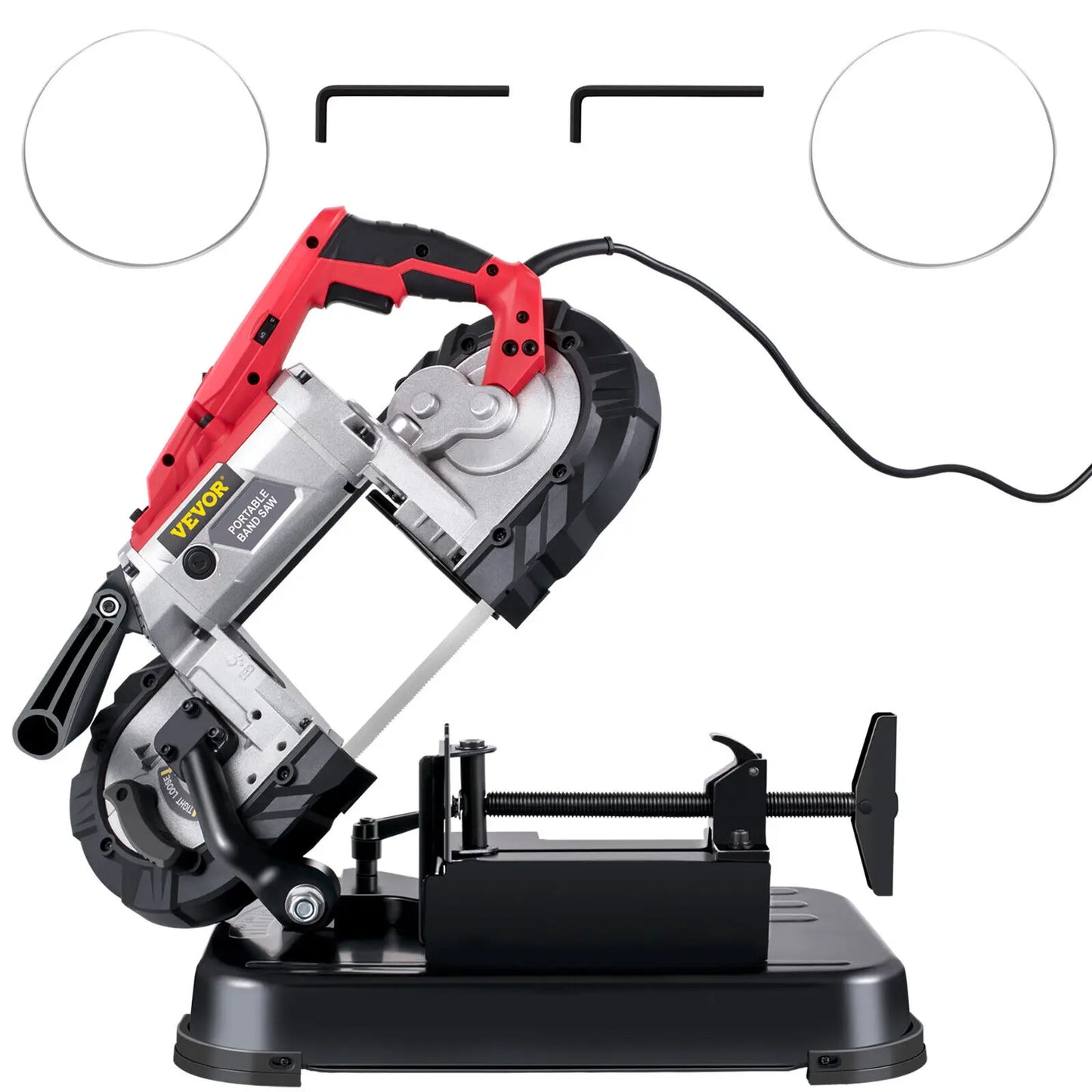 SucceBuy Portable Band Saw 5 Inch Cordless 10 Amp Motor