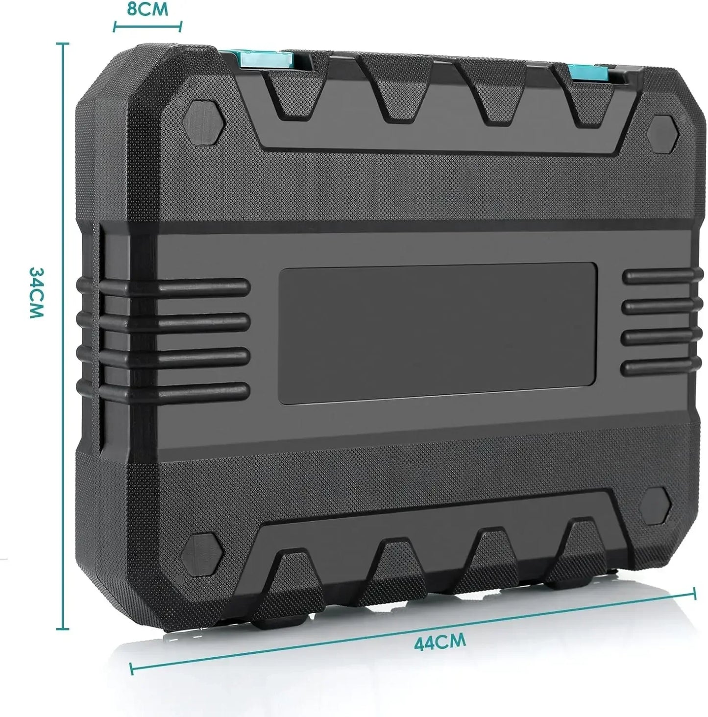 198 Home Auto Repair Tool Kit Plastic Toolbox Case Set