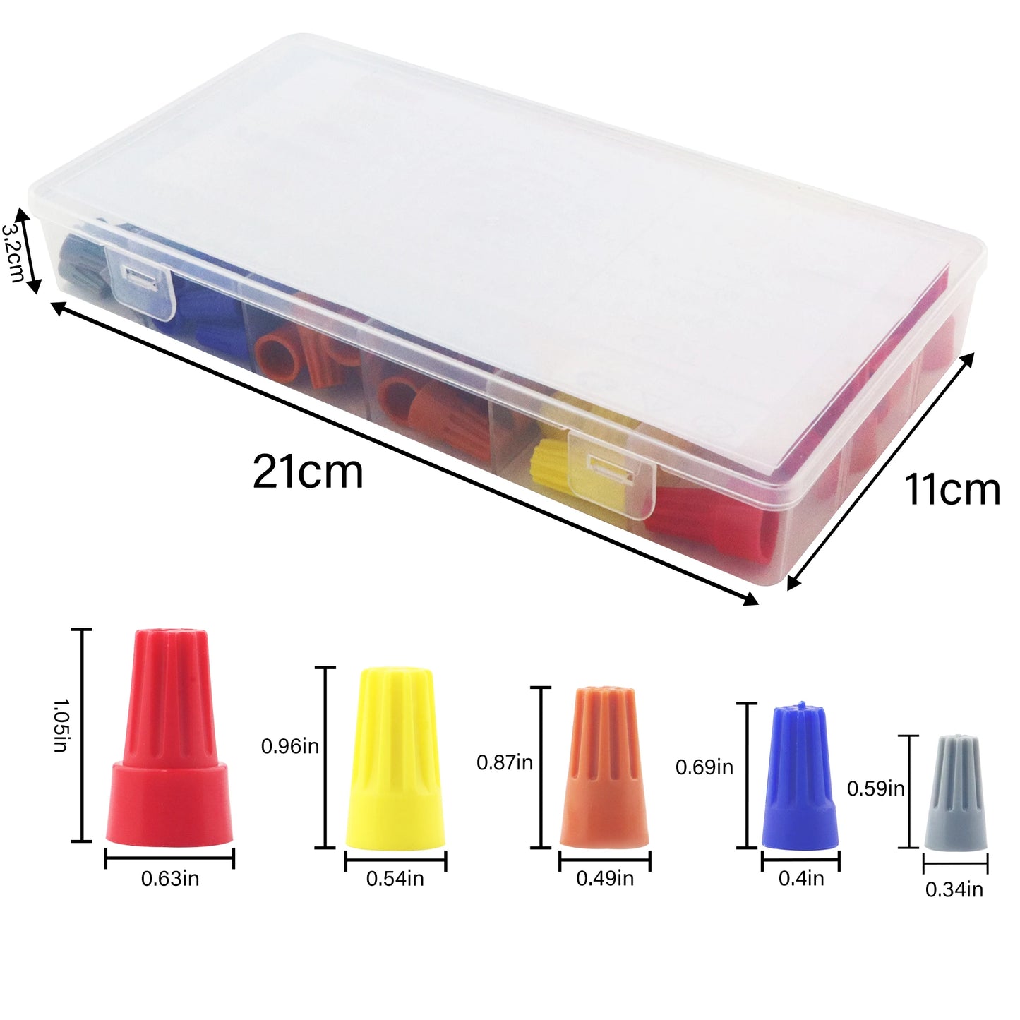 Spring Portable Wire Caps 150 Pcs 200 Pcs Quick Connection