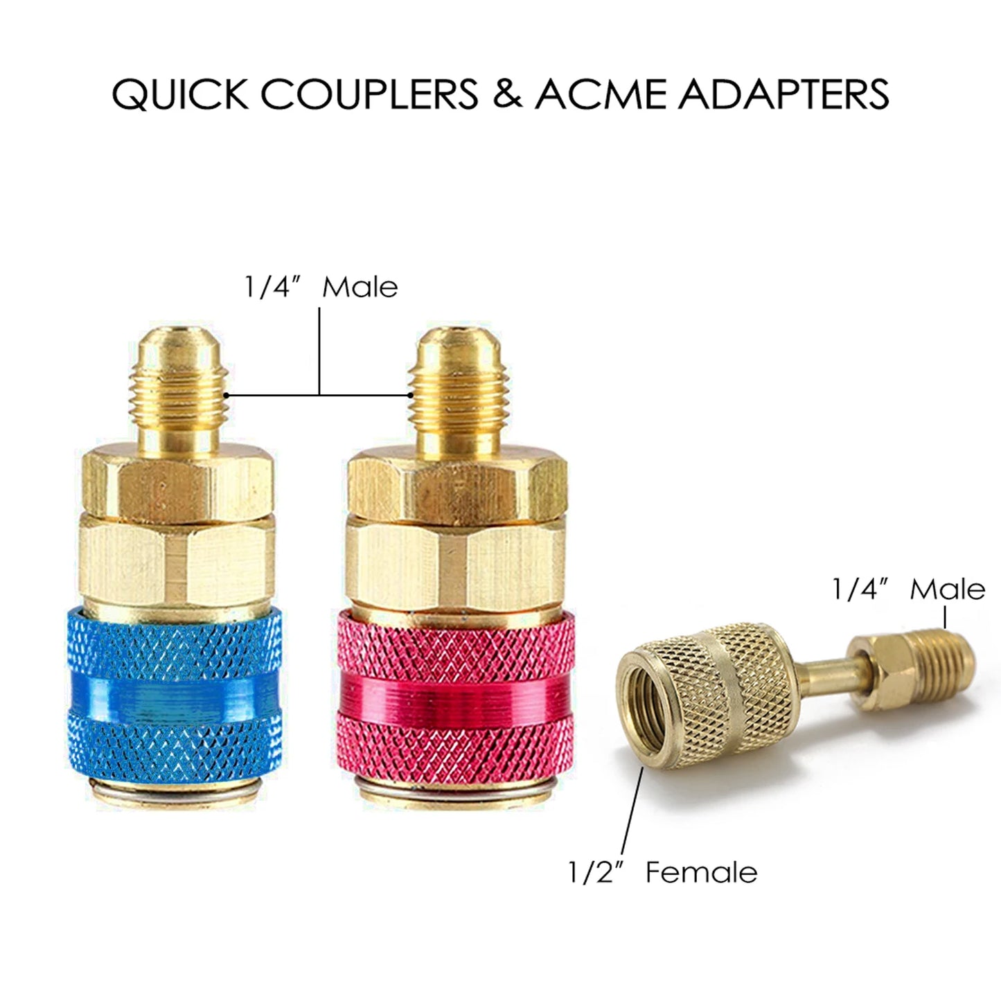 Refrigerant Gauge 3 Way Air Conditioning Manifold Set R134A