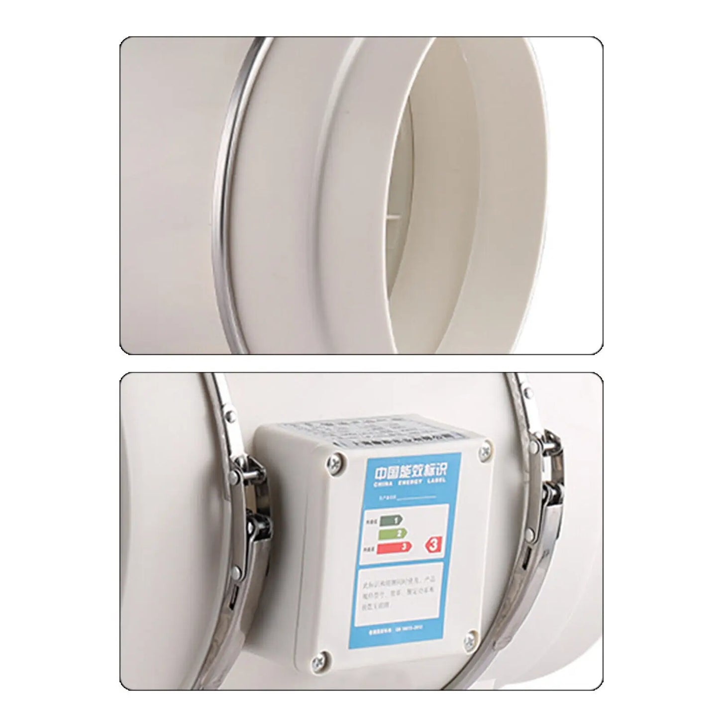 6 Inch Inline Duct Fan 540 CFM Ventilation Blower Quiet
