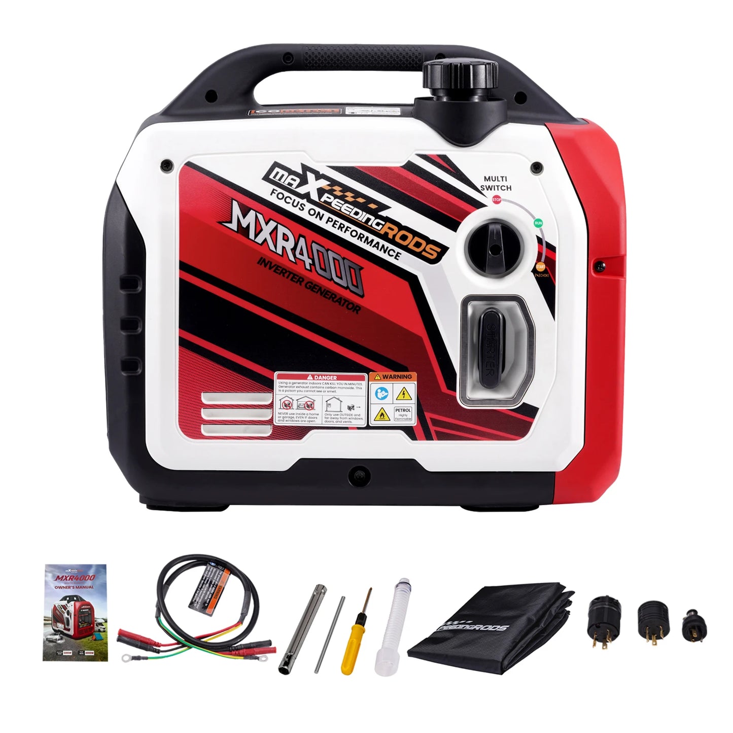 MXR 4000W Inverter Generator Gas Powered RV Camping