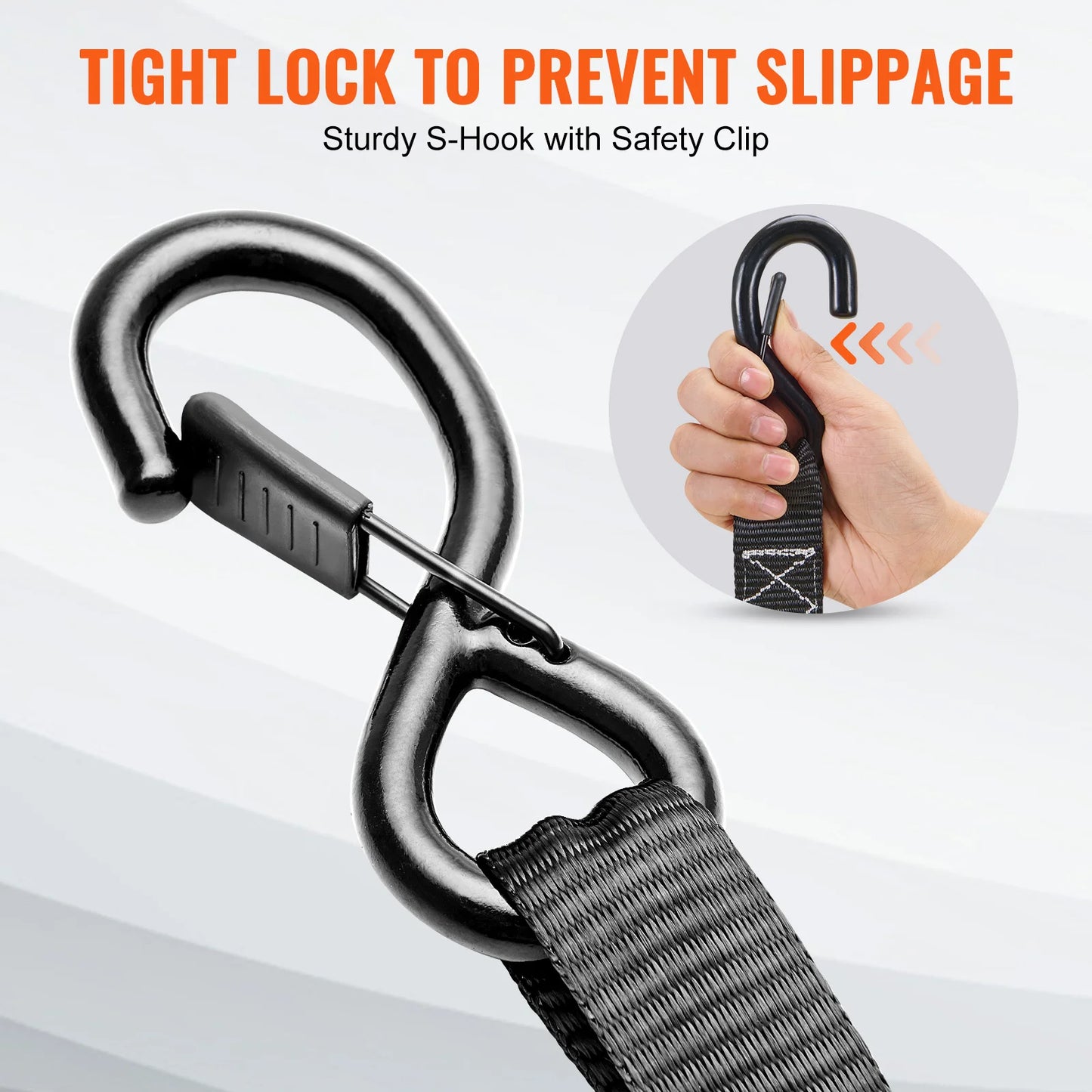 Trailer Ratchet Tie Down Straps 4 Pack Padded Handles