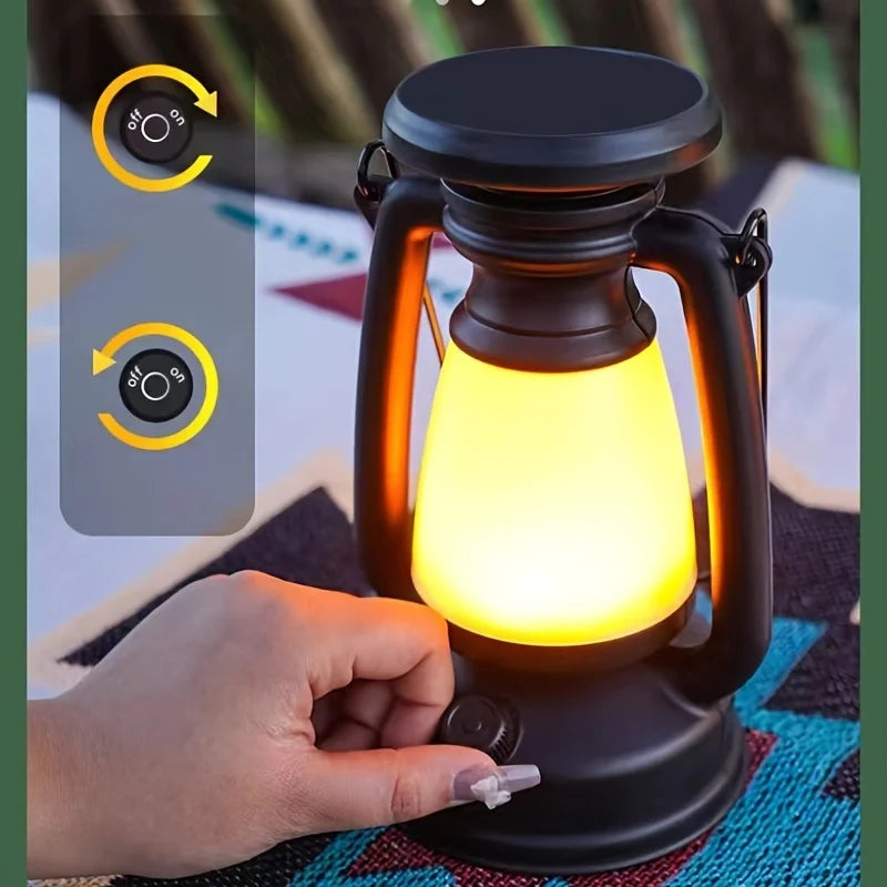 Solar Camping Lamp Portable Rechargeable Atmosphere Lighting