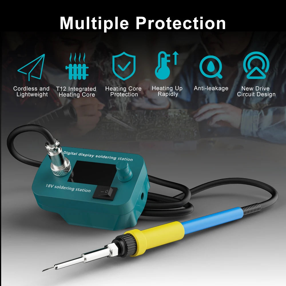 Cordless Electric Soldering Iron Station Tool For Makita 18V