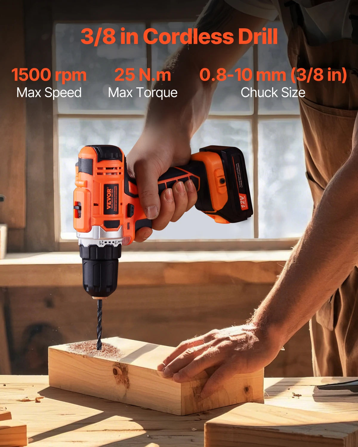 SucceBuy Cordless 2 Tool Power Drill And Impact Driver Kit