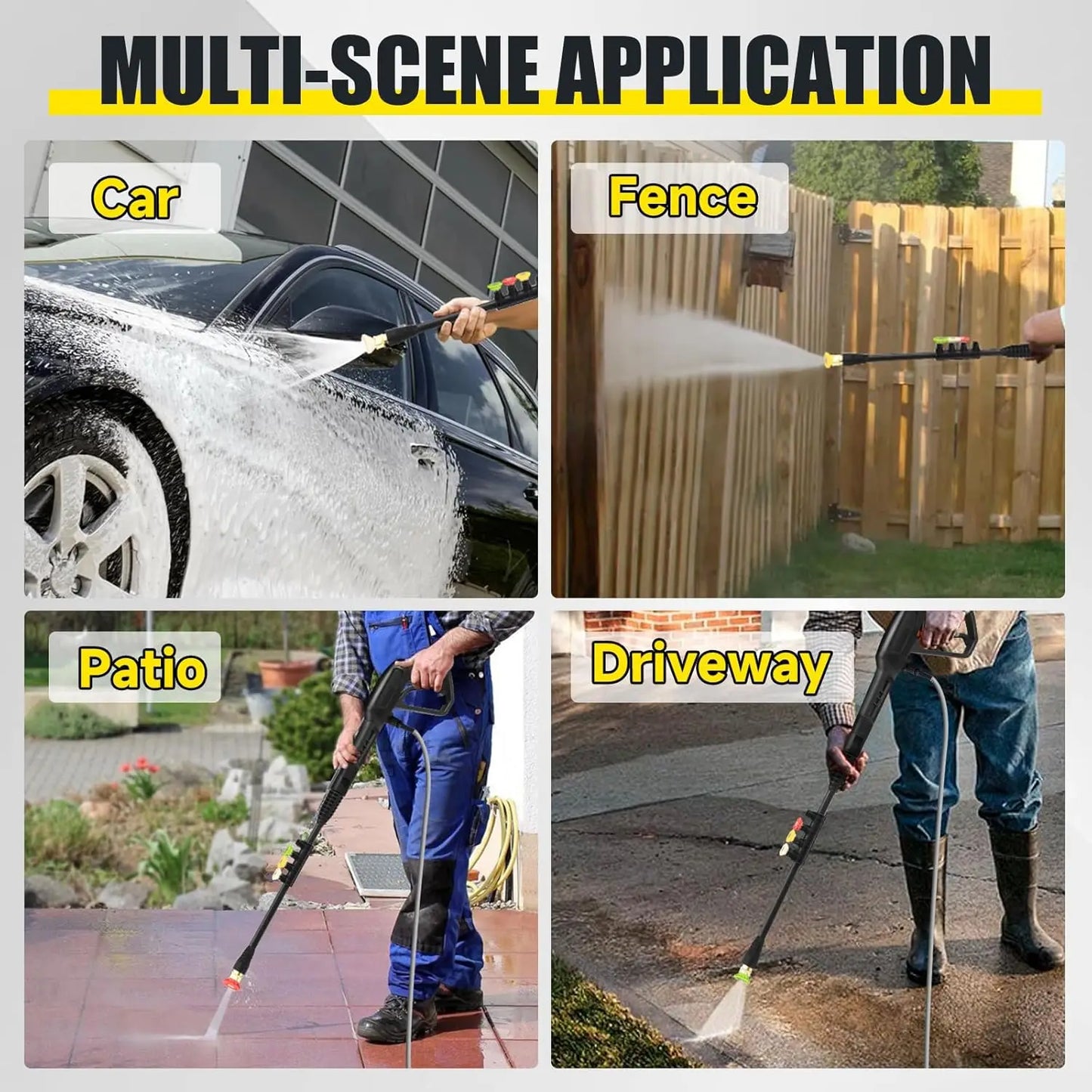 Electric High Pressure Washer 1800W 4200 PSI Mini Car Wash