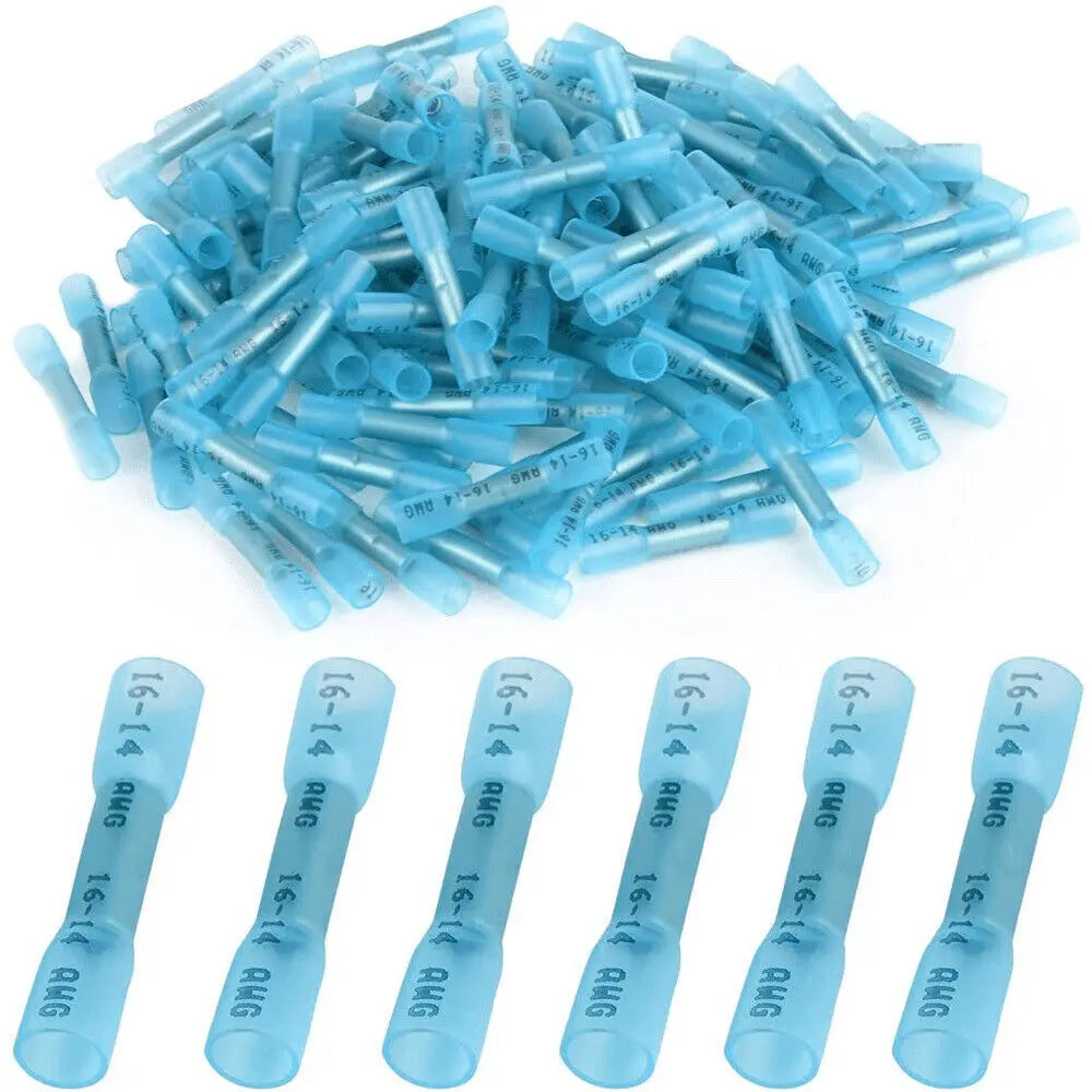 Waterproof Butt Splice Terminals 16 14 AWG Heat Shrink