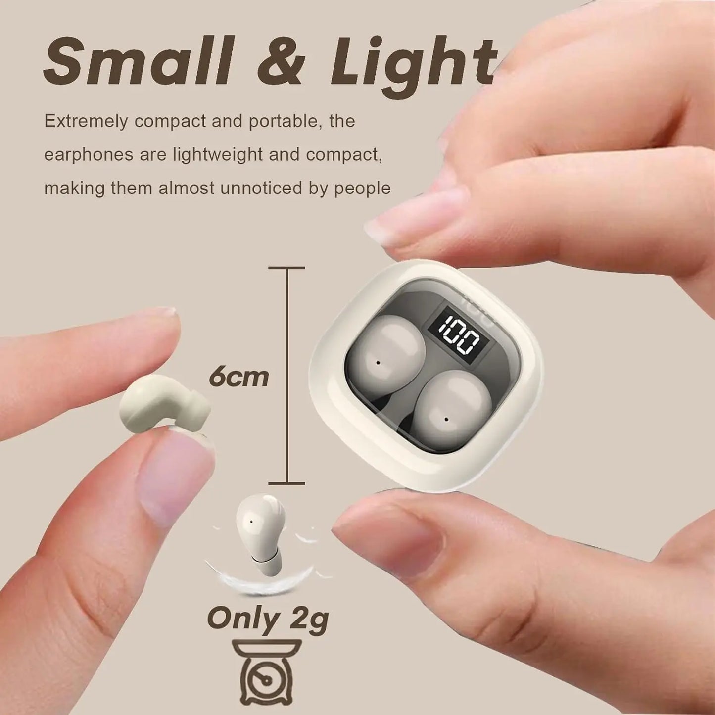 Smallest Invisible Mini Earbuds Wireless Bluetooth for Small Ear Canals