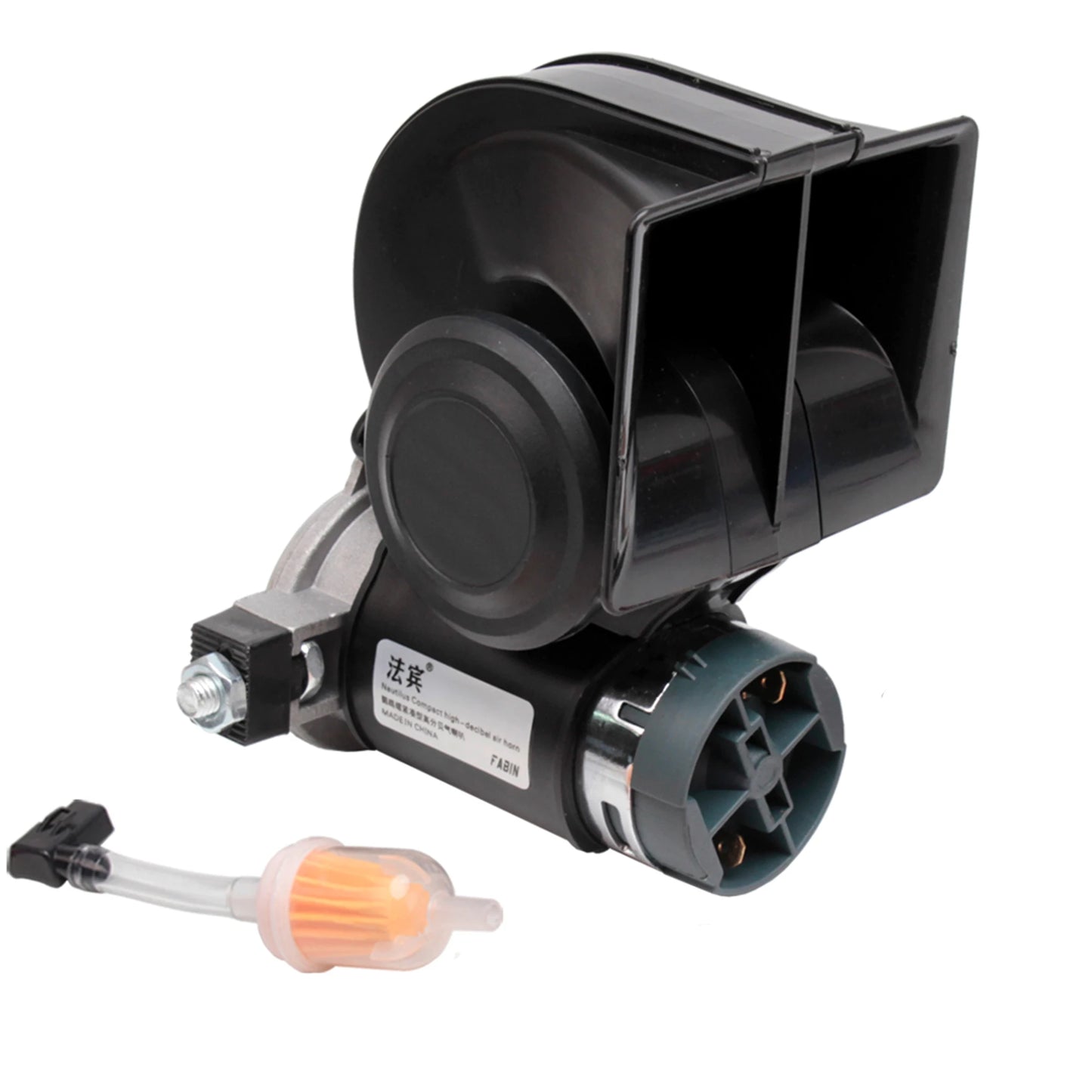 FARBIN Snail Air Horn With Compressor Relay Harness 150db