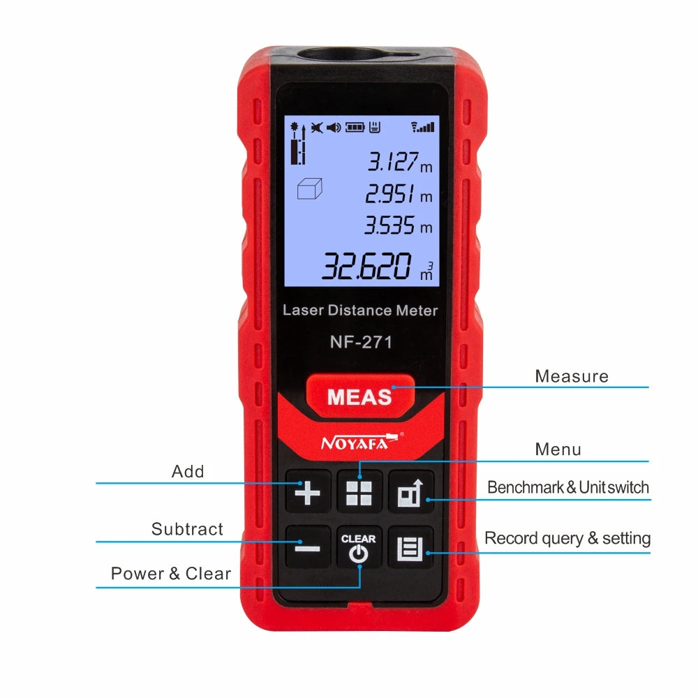 Noyafa NF 271 Laser Distance Meter 40M 80M Range Finder