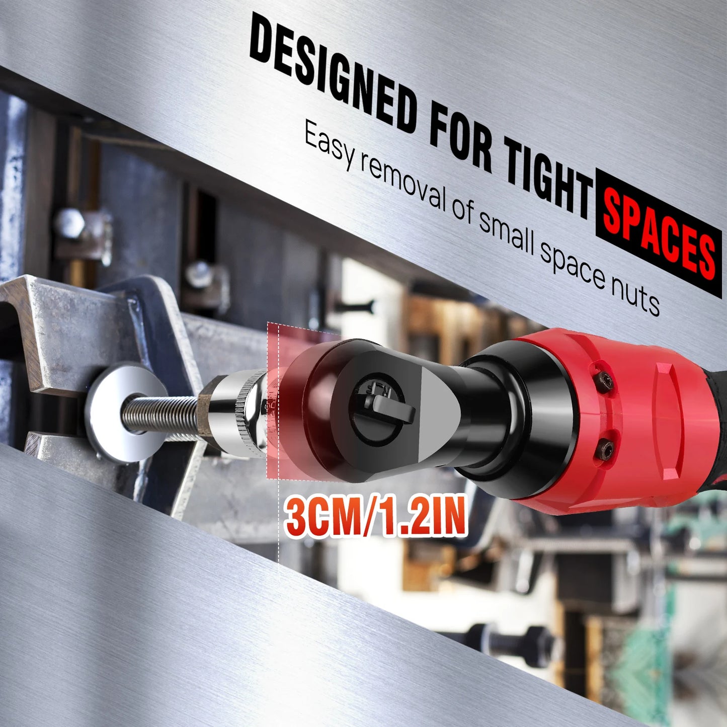 DayPlus Three Eighths Inch Cordless Ratchet Wrench 12V 200Nm