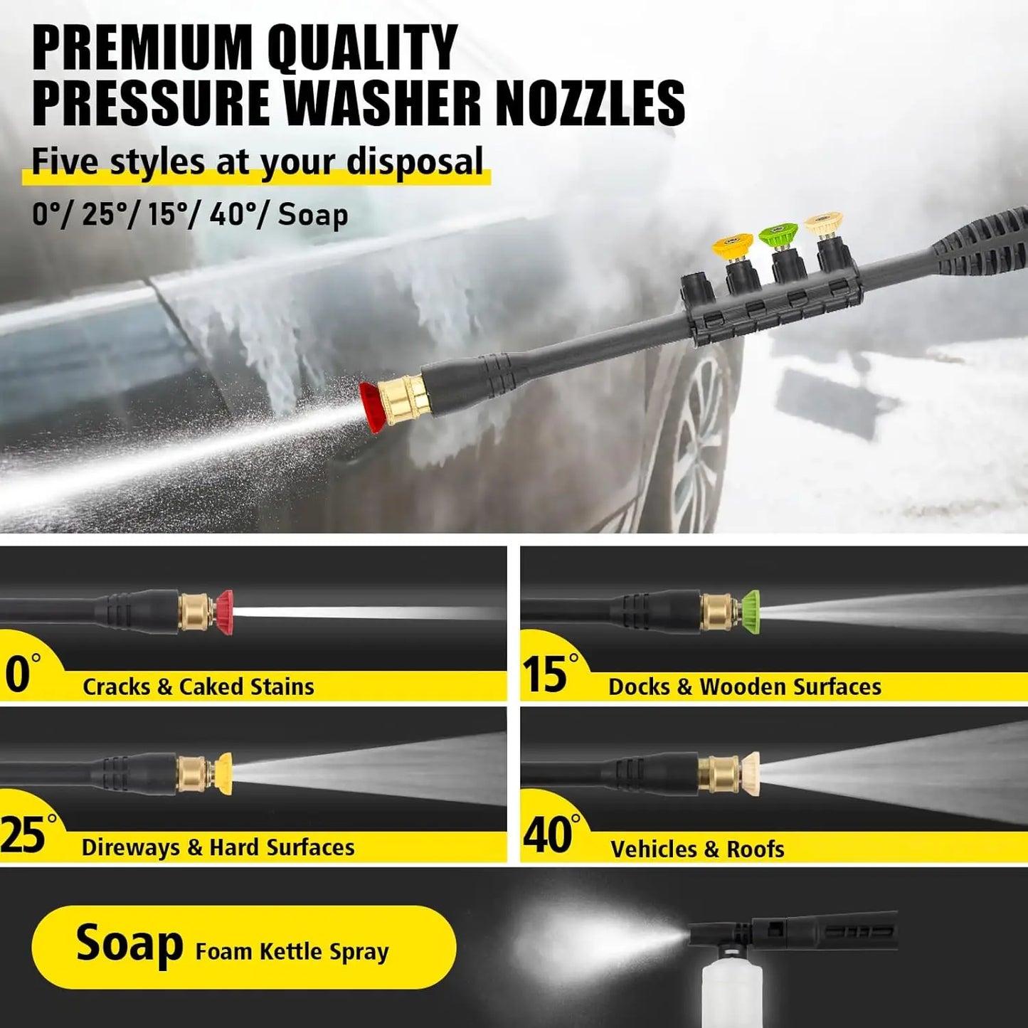 Electric High Pressure Washer 1800W 4200 PSI Mini Car Wash