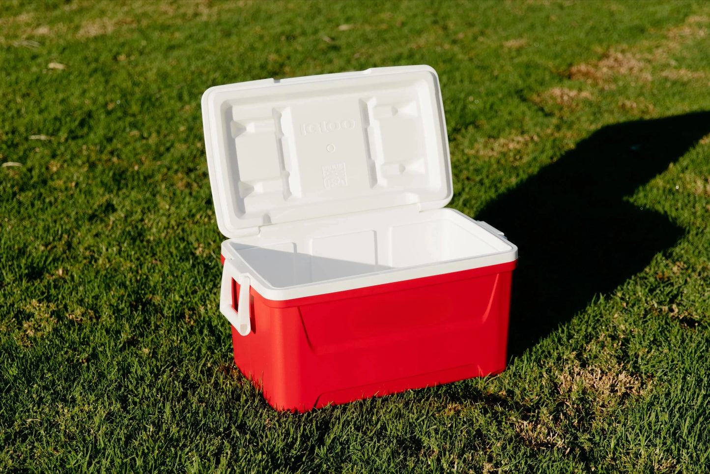 48-Quart Outdoor Picnic Camping Cooler Red Portable Easy Clean