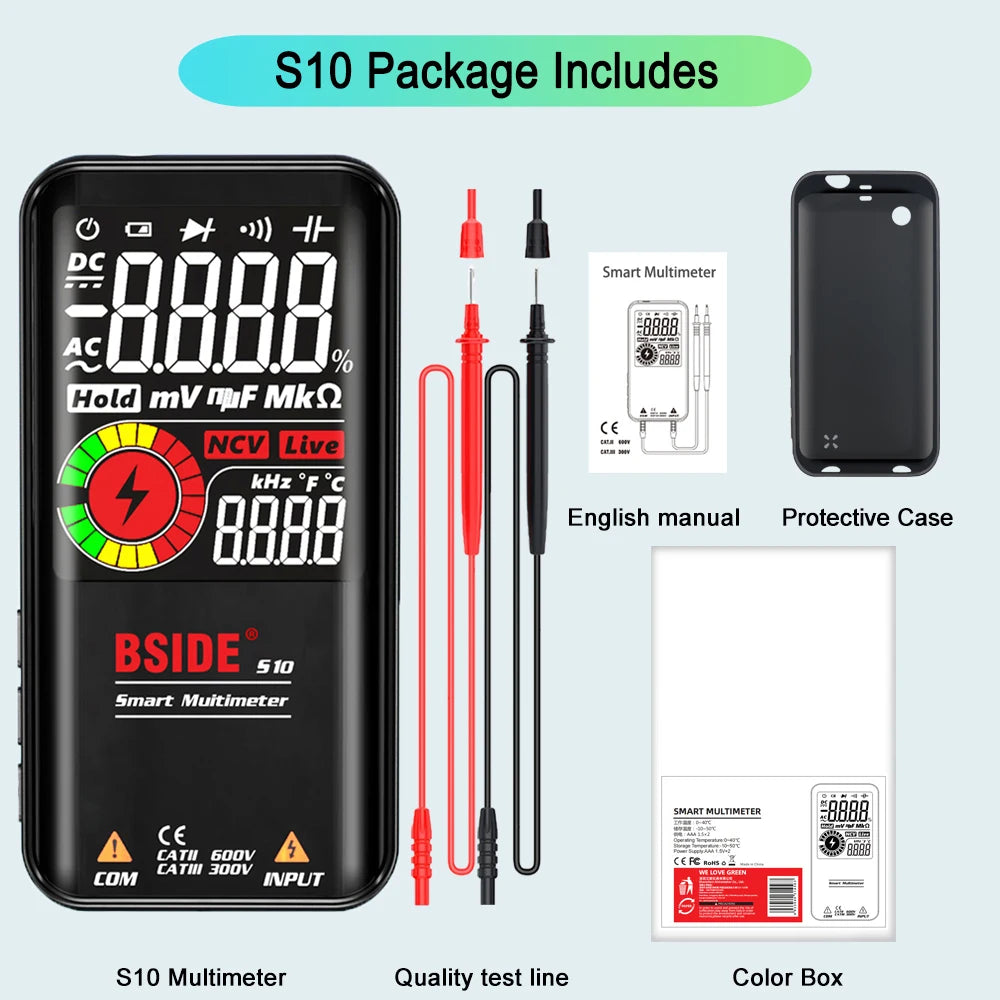 BSIDE Smart Digital Multimeter EMF Tester 0 To 620V USB