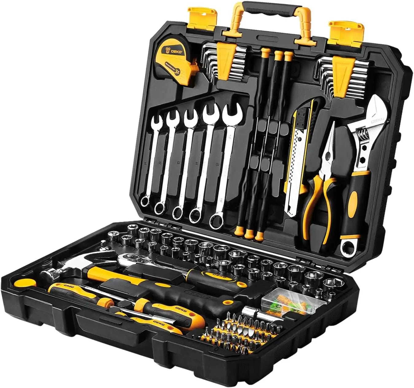 Deko 158 Piece Tool Set General Household Hand Kit Case