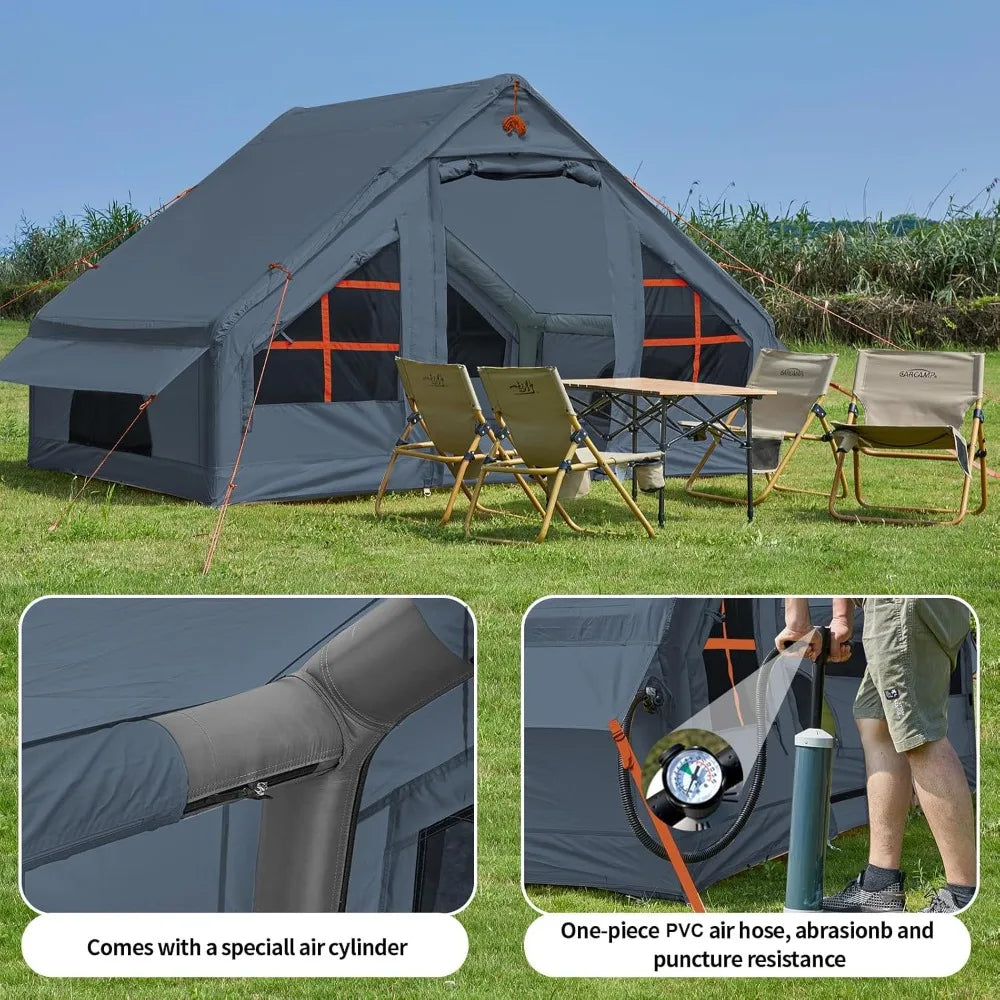 Inflatable Tent With Pump Four To Six Person Glamping Tent