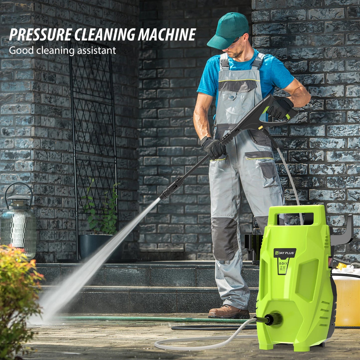 High Pressure Washer Cleaner 1.32 GPM Multi In 1 Jet Nozzle Portable Electric Jet Washer for Cars Garden Home Patio Power Tool