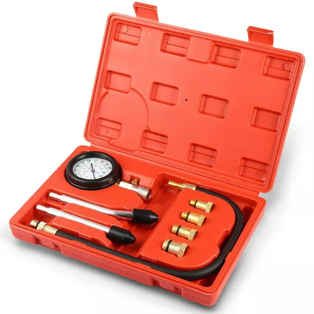 Petrol Engine Cylinder Compression Tester Kit 0-300PSI Gauge