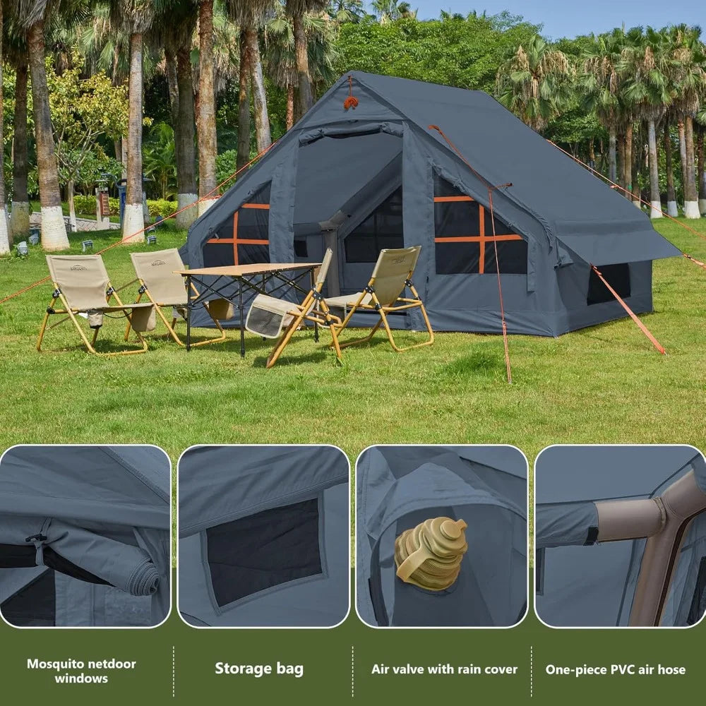 Inflatable Tent With Pump Four To Six Person Glamping Tent