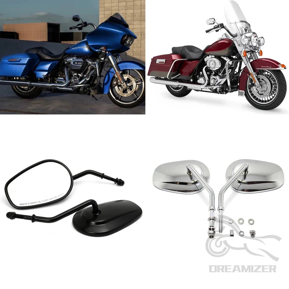 8MM For Harley Davidson Sportster 1200 XG500 Softail Mirrors