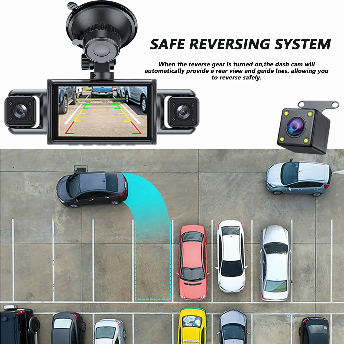 Dash Cam 4 Channel Wifi Video Recorder 360 Degree Car Recording Camera Night Vision 24 Hour Parking Monitor Black Box Car Accessories