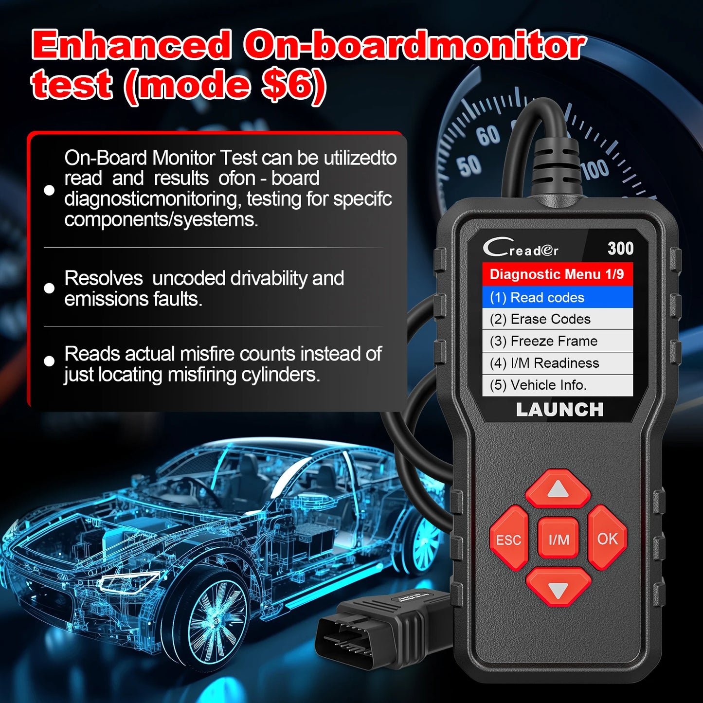 Launch X431 CR300 OBD2 Scanner Code Reader Lifetime Update