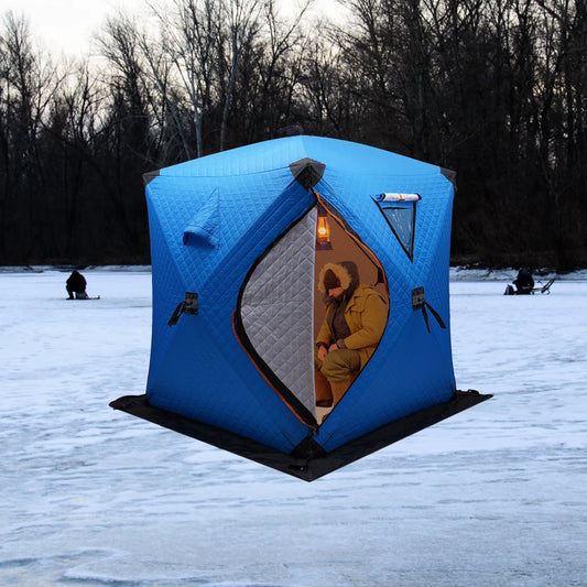 Insulated Ice Fishing Tent 1 2 People Portable Shelter
