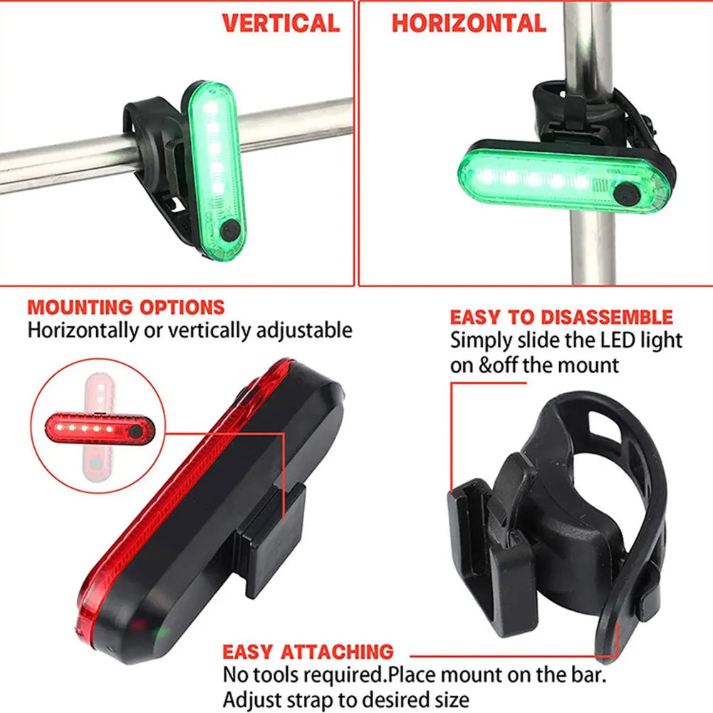 Led Boat Navigation Light Type C Charging 4 Modes Lamp