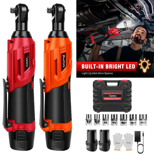 DayPlus Three Eighths Inch Cordless Ratchet Wrench 12V 200Nm