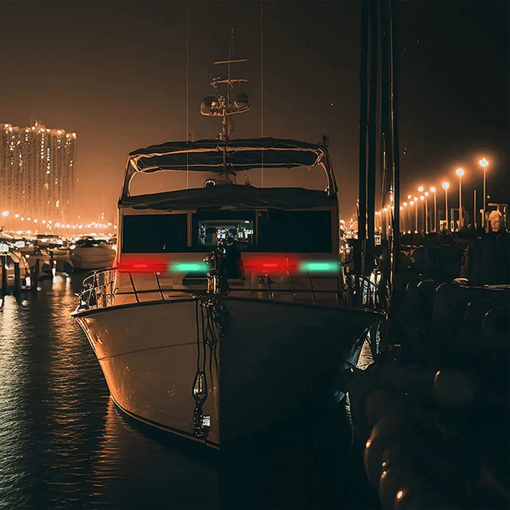 Led Boat Navigation Light Type C Charging 4 Modes Lamp