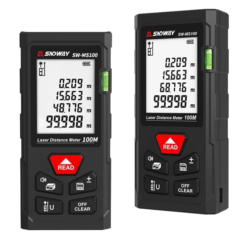 SNDWAY SWMS100 Digital Range Finder Laser Distance Meter