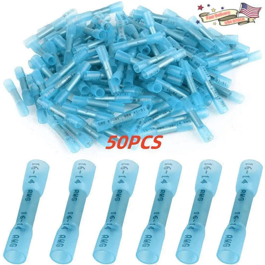 Waterproof Butt Splice Terminals 16 14 AWG Heat Shrink