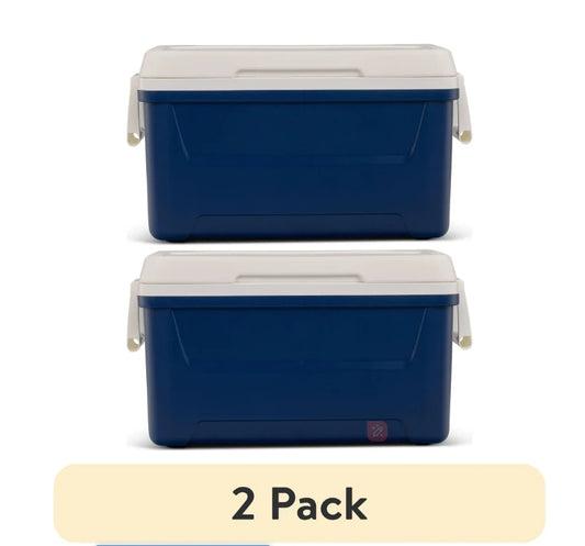 48-Quart Outdoor Picnic Camping Cooler Red Portable Easy Clean