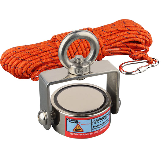 180KG Rotatable Double Sided Fishing Magnet Set For Salvage