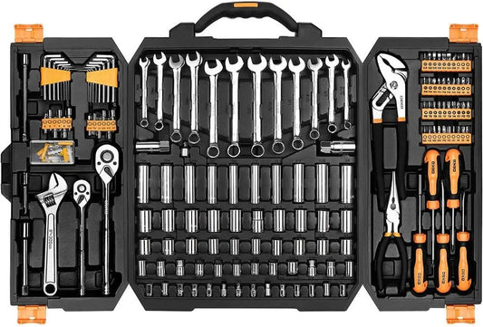 DEKO 192 Piece Mechanics Tool Set With Plastic Case
