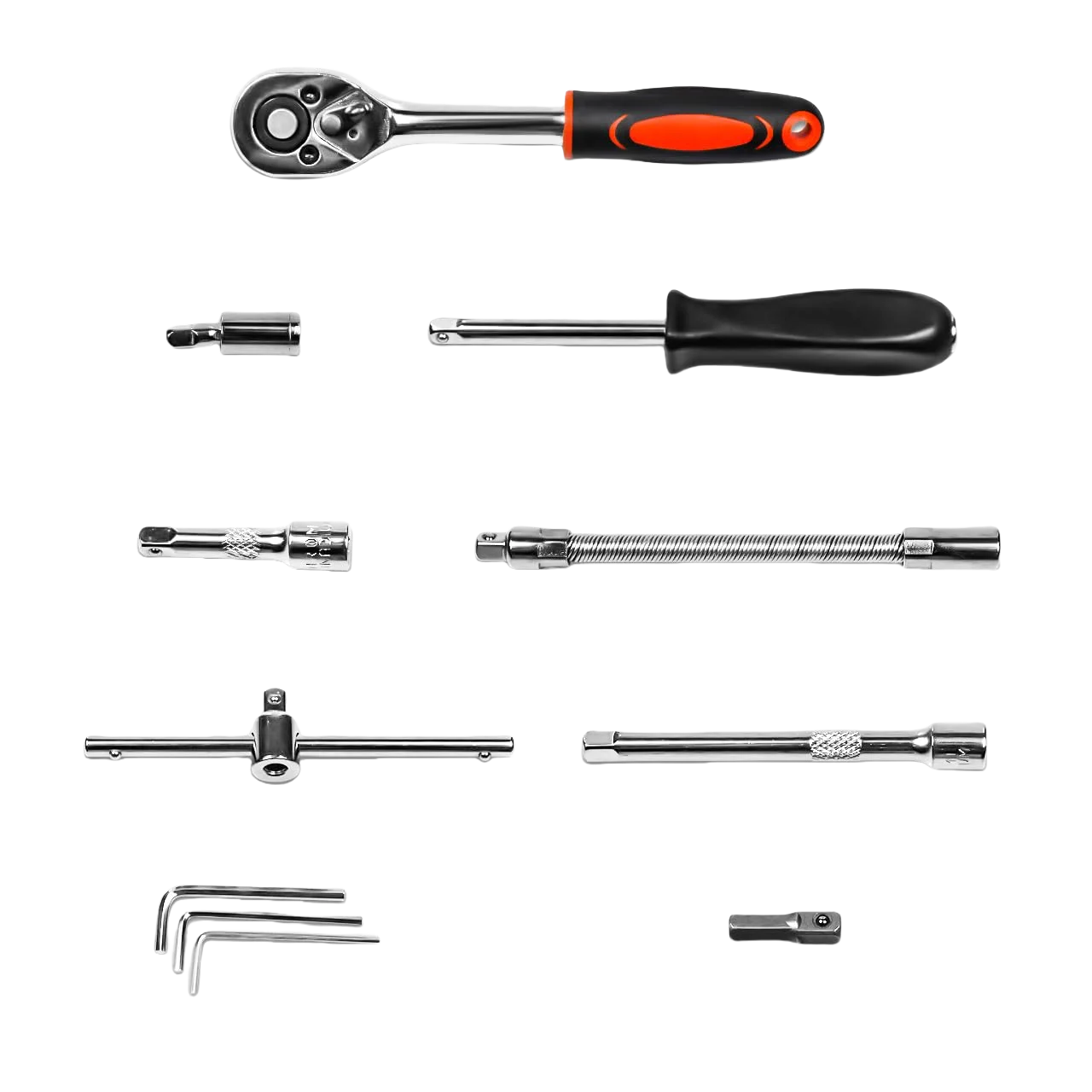 46 Piece Drive Socket Set Ratchet Wrench Set Car Tool Kit Bit Socket Wrench Set Metric Mechanic Tool Set